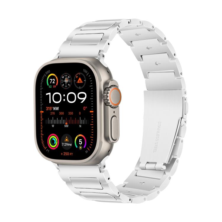 For Apple Watch 46mm / 49mm / 45mm / 44mm Kalebol Tooling Metal Zinc Alloy Watch Band(Silver) - Watch Bands by Kalebol | Online Shopping UK | buy2fix