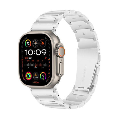 For Apple Watch 46mm / 49mm / 45mm / 44mm Kalebol Tooling Metal Zinc Alloy Watch Band(Silver) - Watch Bands by Kalebol | Online Shopping UK | buy2fix