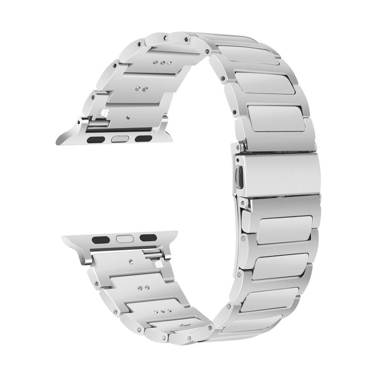 For Apple Watch 46mm / 49mm / 45mm / 44mm Kalebol Tooling Metal Zinc Alloy Watch Band(Silver) - Watch Bands by Kalebol | Online Shopping UK | buy2fix