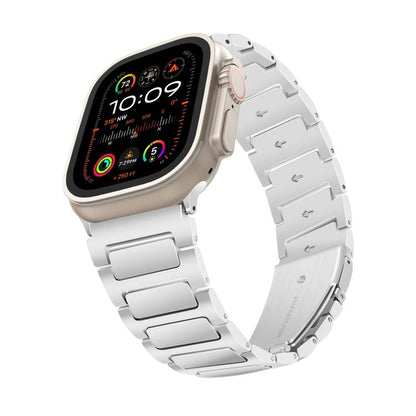 For Apple Watch 46mm / 49mm / 45mm / 44mm Kalebol Tooling Metal Zinc Alloy Watch Band(Silver) - Watch Bands by Kalebol | Online Shopping UK | buy2fix