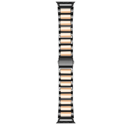 For Apple Watch 42mm / 41mm / 40mm / 38mm Kalebol Tooling Metal Zinc Alloy Watch Band(Black Rose Gold) - Watch Bands by Kalebol | Online Shopping UK | buy2fix