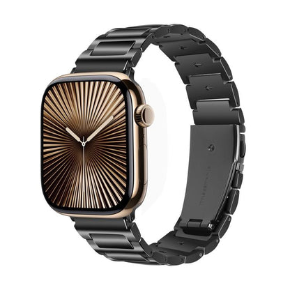 For Apple Watch 42mm / 41mm / 40mm / 38mm Kalebol Tooling Metal Zinc Alloy Watch Band(Black) - Watch Bands by Kalebol | Online Shopping UK | buy2fix