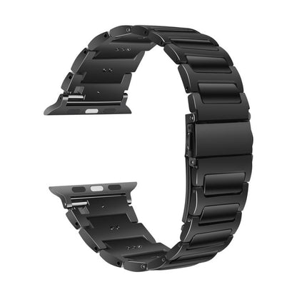 For Apple Watch 42mm / 41mm / 40mm / 38mm Kalebol Tooling Metal Zinc Alloy Watch Band(Black) - Watch Bands by Kalebol | Online Shopping UK | buy2fix