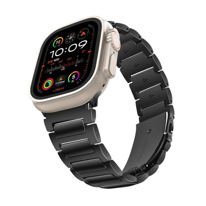 For Apple Watch 42mm / 41mm / 40mm / 38mm Kalebol Tooling Metal Zinc Alloy Watch Band(Black) - Watch Bands by Kalebol | Online Shopping UK | buy2fix