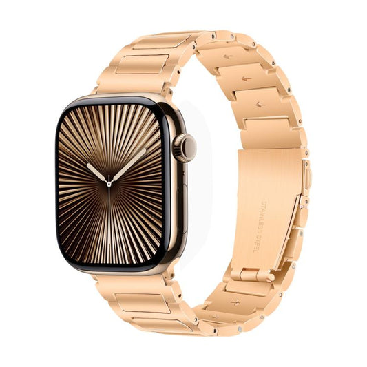 For Apple Watch 42mm / 41mm / 40mm / 38mm Kalebol Tooling Metal Zinc Alloy Watch Band(Rose Gold) - Watch Bands by Kalebol | Online Shopping UK | buy2fix