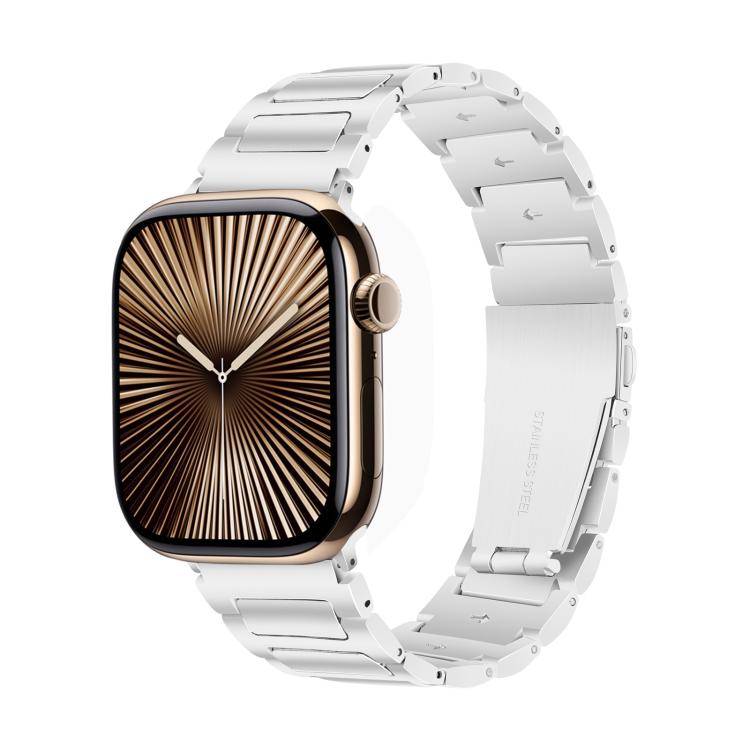 For Apple Watch 42mm / 41mm / 40mm / 38mm Kalebol Tooling Metal Zinc Alloy Watch Band(Silver) - Watch Bands by Kalebol | Online Shopping UK | buy2fix