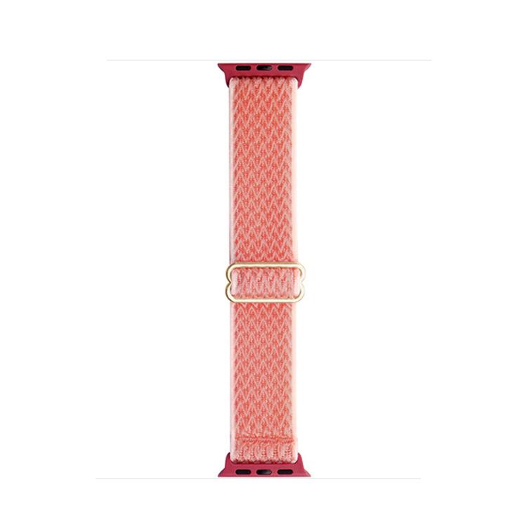 For Apple Watch 46mm / 49mm / 45mm / 44mm Kalebol Eight Buckle Wavy Braided Nylon Watch Band(Orange) - Watch Bands by Kalebol | Online Shopping UK | buy2fix