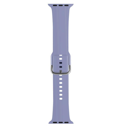 For Apple Watch 46mm / 49mm / 45mm / 44mm Kalebol Metal Pin Buckle Silicone Watch Band(Lavender) - Watch Bands by Kalebol | Online Shopping UK | buy2fix