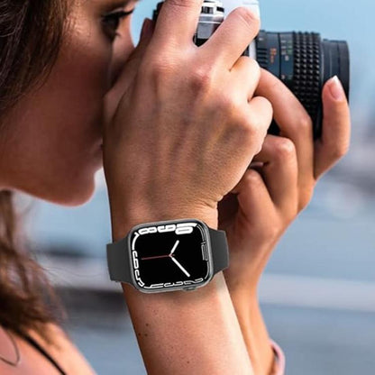 For Apple Watch 42mm / 41mm / 40mm / 38mm Kalebol Metal Pin Buckle Silicone Watch Band(Wine Red) - Watch Bands by Kalebol | Online Shopping UK | buy2fix