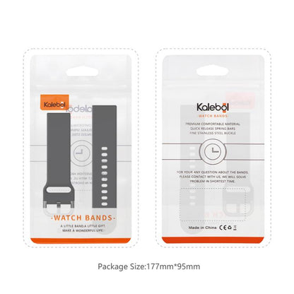 For Apple Watch 46mm / 49mm / 45mm / 44mm Kalebol Metal Pin Buckle Silicone Watch Band(Bright Pink) - Watch Bands by Kalebol | Online Shopping UK | buy2fix