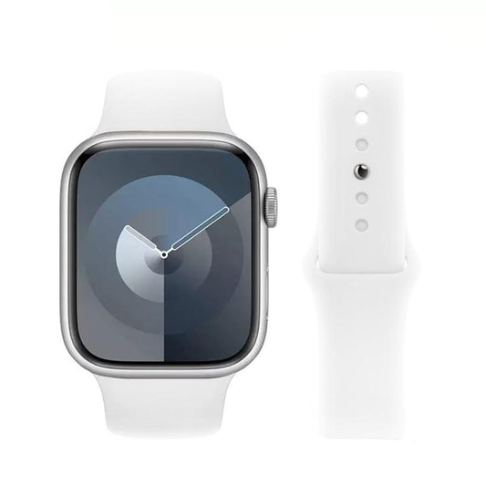 For Apple Watch 46mm / 49mm / 45mm / 44mm Kalebol Reverse Buckle Silicone Watch Band(White) - Watch Bands by Kalebol | Online Shopping UK | buy2fix