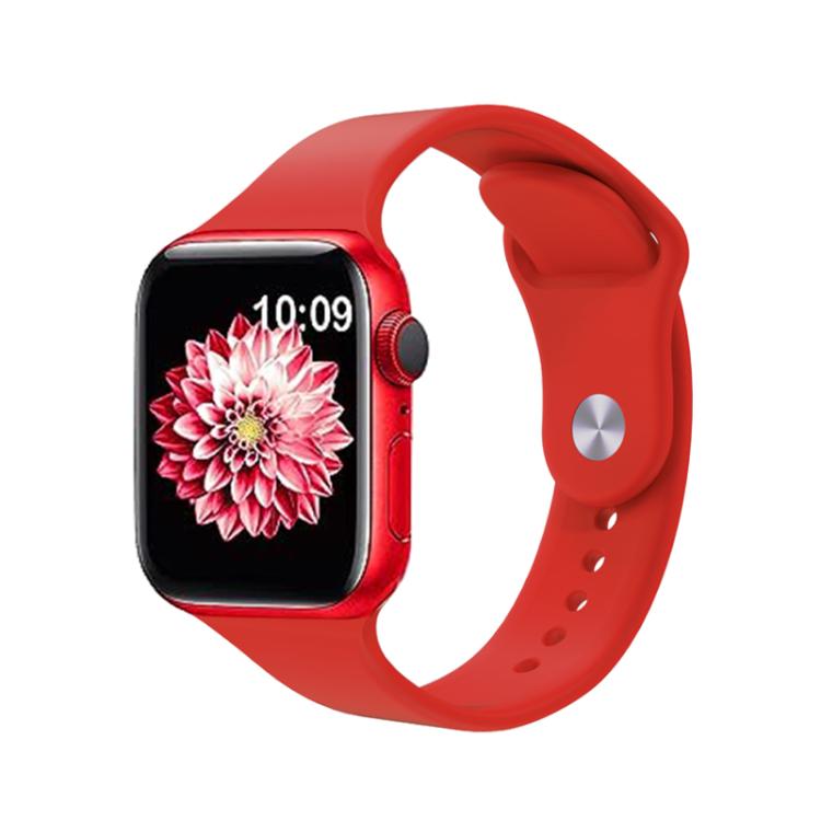 For Apple Watch 46mm / 49mm / 45mm / 44mm Kalebol Reverse Buckle Silicone Watch Band(Red) - Watch Bands by Kalebol | Online Shopping UK | buy2fix