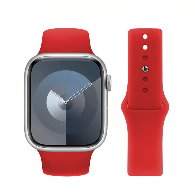 For Apple Watch 46mm / 49mm / 45mm / 44mm Kalebol Reverse Buckle Silicone Watch Band(Red) - Watch Bands by Kalebol | Online Shopping UK | buy2fix