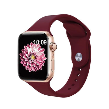 For Apple Watch 46mm / 49mm / 45mm / 44mm Kalebol Reverse Buckle Silicone Watch Band(Wine Red) - Watch Bands by Kalebol | Online Shopping UK | buy2fix