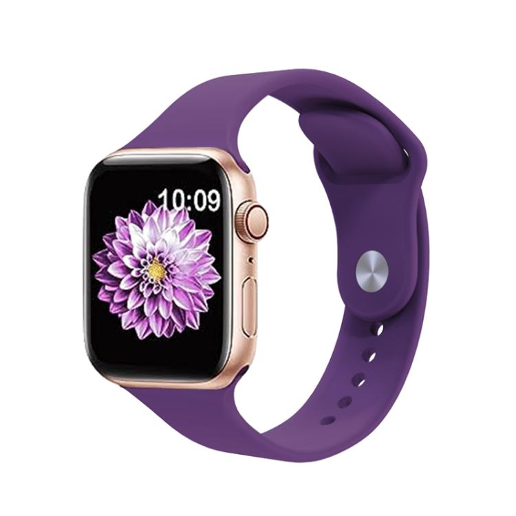 For Apple Watch 46mm / 49mm / 45mm / 44mm Kalebol Reverse Buckle Silicone Watch Band(Dark Purple) - Watch Bands by Kalebol | Online Shopping UK | buy2fix