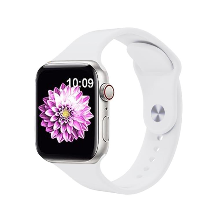 For Apple Watch 42mm / 41mm / 40mm / 38mm Kalebol Reverse Buckle Silicone Watch Band(White) - Watch Bands by Kalebol | Online Shopping UK | buy2fix