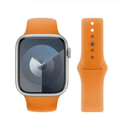 For Apple Watch 42mm / 41mm / 40mm / 38mm Kalebol Reverse Buckle Silicone Watch Band(Orange) - Watch Bands by Kalebol | Online Shopping UK | buy2fix
