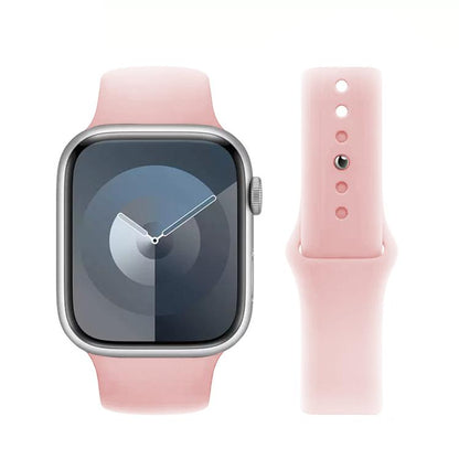 For Apple Watch 42mm / 41mm / 40mm / 38mm Kalebol Reverse Buckle Silicone Watch Band(Pink) - Watch Bands by Kalebol | Online Shopping UK | buy2fix