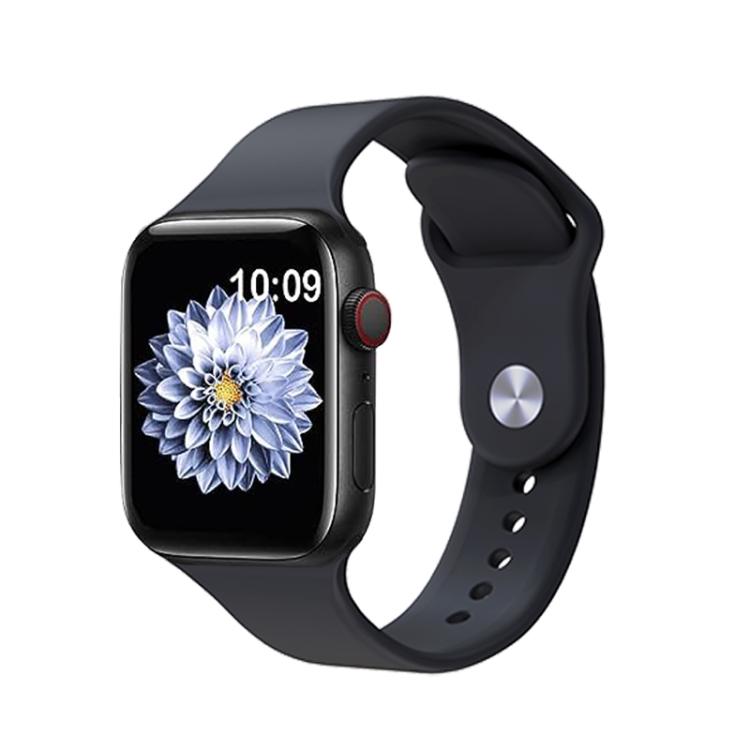 For Apple Watch 42mm / 41mm / 40mm / 38mm Kalebol Reverse Buckle Silicone Watch Band(Black) - Watch Bands by Kalebol | Online Shopping UK | buy2fix