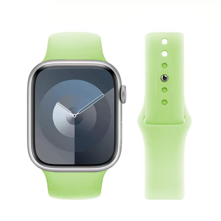 For Apple Watch 42mm / 41mm / 40mm / 38mm Kalebol Reverse Buckle Silicone Watch Band(Green) - Watch Bands by Kalebol | Online Shopping UK | buy2fix