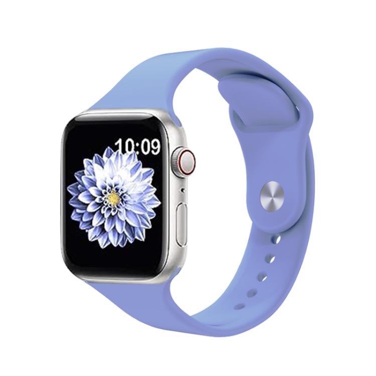 For Apple Watch 42mm / 41mm / 40mm / 38mm Kalebol Reverse Buckle Silicone Watch Band(Lavender) - Watch Bands by Kalebol | Online Shopping UK | buy2fix
