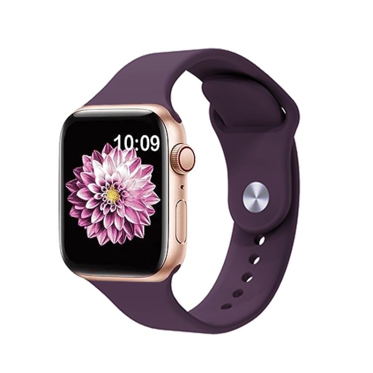 For Apple Watch 42mm / 41mm / 40mm / 38mm Kalebol Reverse Buckle Silicone Watch Band(Violet) - Watch Bands by Kalebol | Online Shopping UK | buy2fix