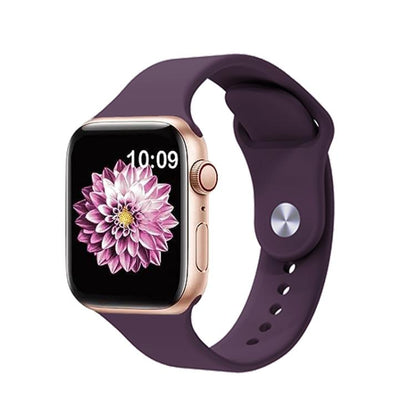 For Apple Watch 42mm / 41mm / 40mm / 38mm Kalebol Reverse Buckle Silicone Watch Band(Violet) - Watch Bands by Kalebol | Online Shopping UK | buy2fix