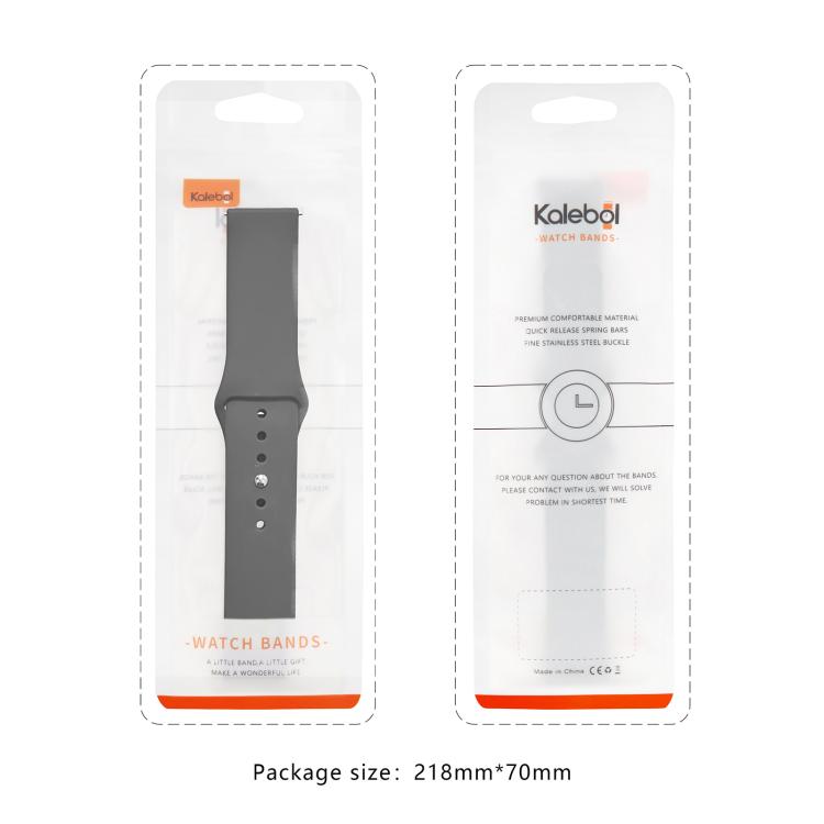 For Apple Watch 46mm / 49mm / 45mm / 44mm Kalebol Reverse Buckle Silicone Watch Band(Violet) - Watch Bands by Kalebol | Online Shopping UK | buy2fix