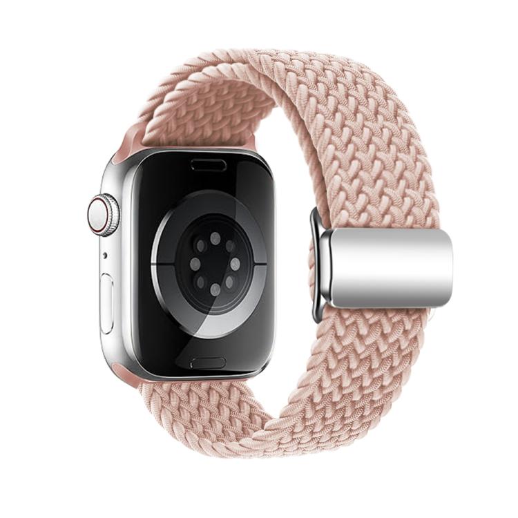 For Apple Watch 46mm / 49mm / 45mm / 44mm Kalebol Nylon Loop Magnetic Buckle Watch Band(Pink Sand) - Watch Bands by Kalebol | Online Shopping UK | buy2fix
