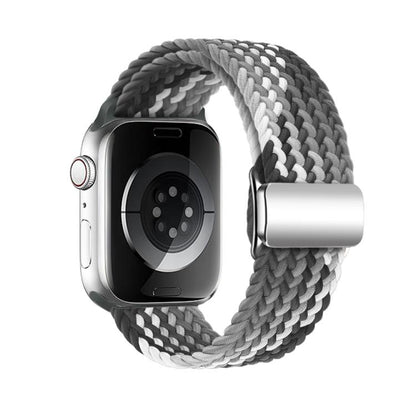 For Apple Watch 46mm / 49mm / 45mm / 44mm Kalebol Nylon Loop Magnetic Buckle Watch Band(Dark Chocolate) - Watch Bands by Kalebol | Online Shopping UK | buy2fix