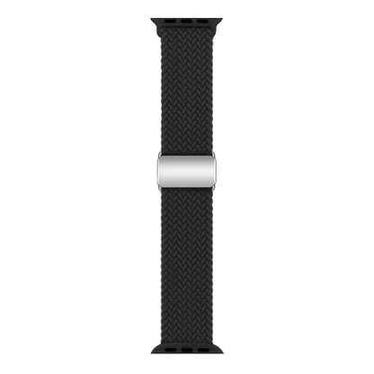 For Apple Watch 46mm / 49mm / 45mm / 44mm Kalebol Nylon Loop Magnetic Buckle Watch Band(Black) - Watch Bands by Kalebol | Online Shopping UK | buy2fix