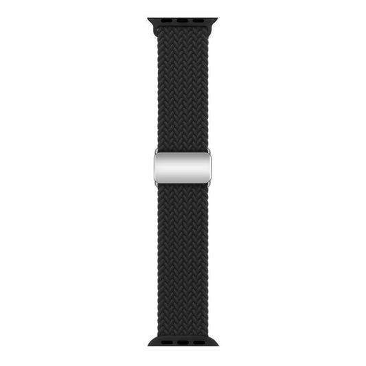 For Apple Watch 46mm / 49mm / 45mm / 44mm Kalebol Nylon Loop Magnetic Buckle Watch Band(Black) - Watch Bands by Kalebol | Online Shopping UK | buy2fix