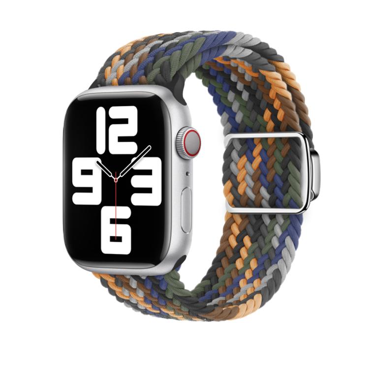 For Apple Watch 46mm / 49mm / 45mm / 44mm Kalebol Nylon Loop Magnetic Buckle Watch Band(Camo Colorful) - Watch Bands by Kalebol | Online Shopping UK | buy2fix