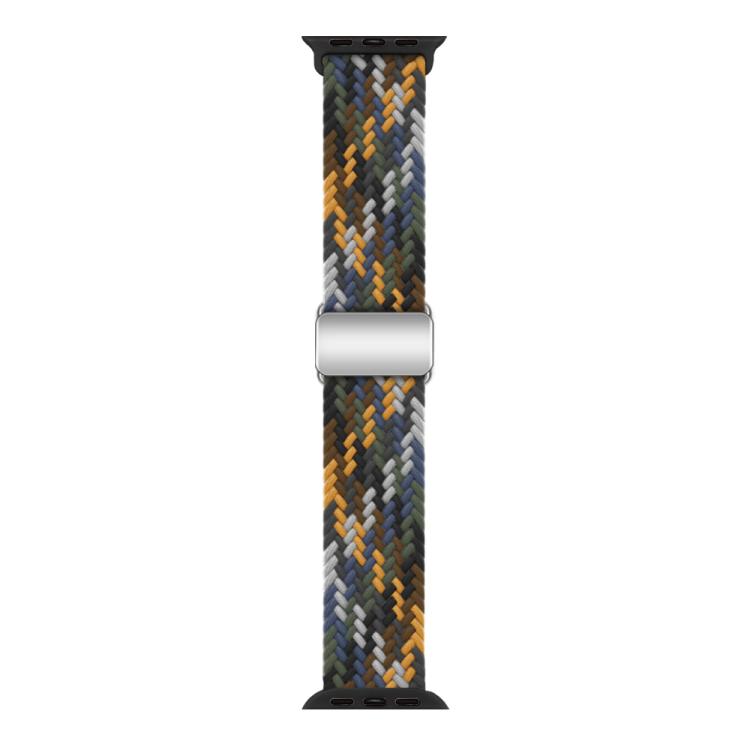For Apple Watch 46mm / 49mm / 45mm / 44mm Kalebol Nylon Loop Magnetic Buckle Watch Band(Camo Colorful) - Watch Bands by Kalebol | Online Shopping UK | buy2fix