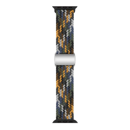 For Apple Watch 46mm / 49mm / 45mm / 44mm Kalebol Nylon Loop Magnetic Buckle Watch Band(Camo Colorful) - Watch Bands by Kalebol | Online Shopping UK | buy2fix