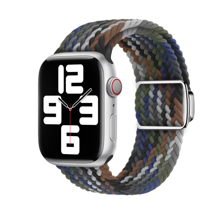 For Apple Watch 46mm / 49mm / 45mm / 44mm Kalebol Nylon Loop Magnetic Buckle Watch Band(Cowboy Colorful 2) - Watch Bands by Kalebol | Online Shopping UK | buy2fix