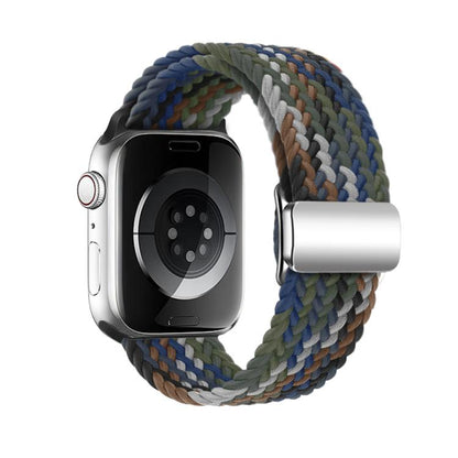 For Apple Watch 46mm / 49mm / 45mm / 44mm Kalebol Nylon Loop Magnetic Buckle Watch Band(Cowboy Colorful 2) - Watch Bands by Kalebol | Online Shopping UK | buy2fix