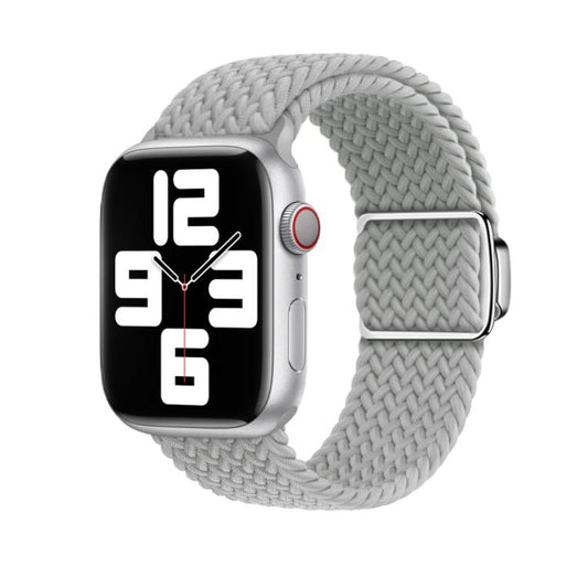For Apple Watch 46mm / 49mm / 45mm / 44mm Kalebol Nylon Loop Magnetic Buckle Watch Band(Light Grey) - Watch Bands by Kalebol | Online Shopping UK | buy2fix