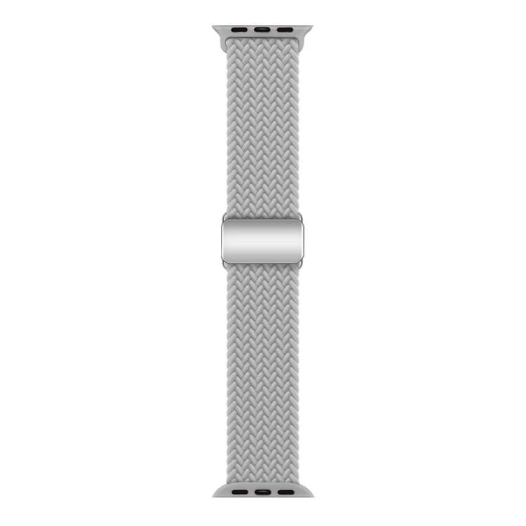 For Apple Watch 46mm / 49mm / 45mm / 44mm Kalebol Nylon Loop Magnetic Buckle Watch Band(Light Grey) - Watch Bands by Kalebol | Online Shopping UK | buy2fix