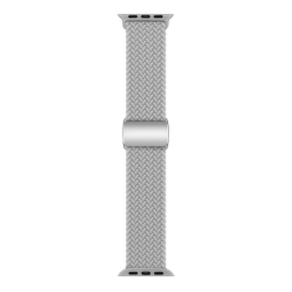 For Apple Watch 46mm / 49mm / 45mm / 44mm Kalebol Nylon Loop Magnetic Buckle Watch Band(Light Grey) - Watch Bands by Kalebol | Online Shopping UK | buy2fix