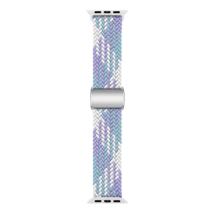For Apple Watch 46mm / 49mm / 45mm / 44mm Kalebol Nylon Loop Magnetic Buckle Watch Band(Violet Blue) - Watch Bands by Kalebol | Online Shopping UK | buy2fix