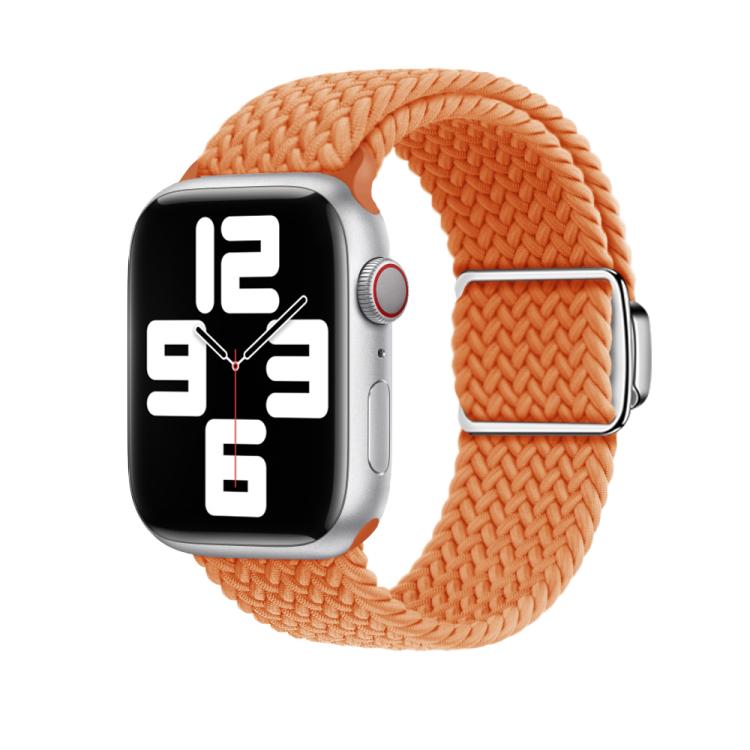 For Apple Watch 42mm / 41mm / 40mm / 38mm Kalebol Nylon Loop Magnetic Buckle Watch Band(Orange) - Watch Bands by Kalebol | Online Shopping UK | buy2fix