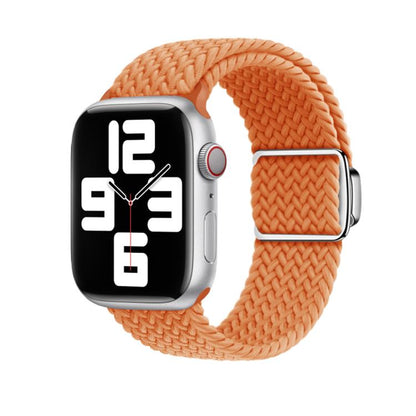 For Apple Watch 42mm / 41mm / 40mm / 38mm Kalebol Nylon Loop Magnetic Buckle Watch Band(Orange) - Watch Bands by Kalebol | Online Shopping UK | buy2fix