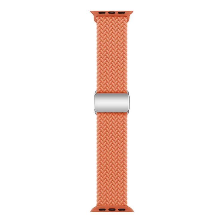 For Apple Watch 42mm / 41mm / 40mm / 38mm Kalebol Nylon Loop Magnetic Buckle Watch Band(Orange) - Watch Bands by Kalebol | Online Shopping UK | buy2fix