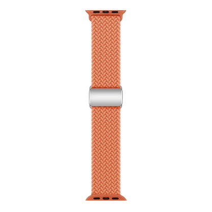 For Apple Watch 42mm / 41mm / 40mm / 38mm Kalebol Nylon Loop Magnetic Buckle Watch Band(Orange) - Watch Bands by Kalebol | Online Shopping UK | buy2fix