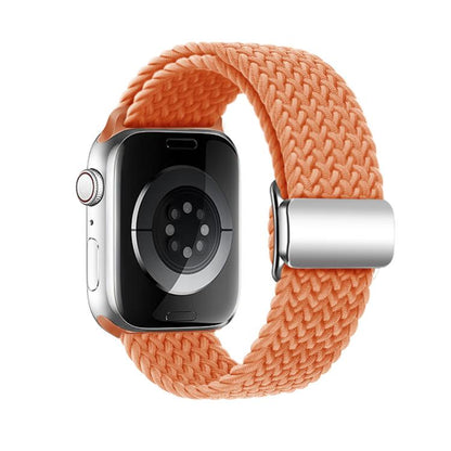 For Apple Watch 42mm / 41mm / 40mm / 38mm Kalebol Nylon Loop Magnetic Buckle Watch Band(Orange) - Watch Bands by Kalebol | Online Shopping UK | buy2fix