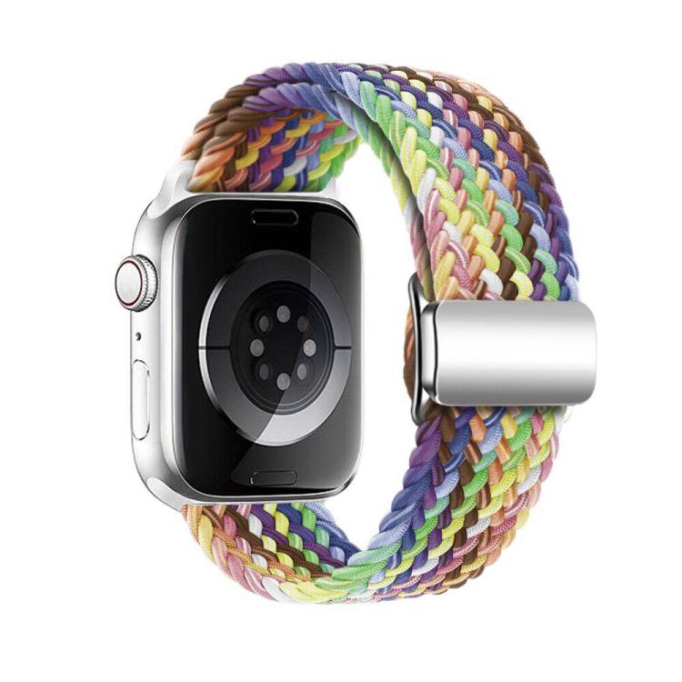 For Apple Watch 42mm / 41mm / 40mm / 38mm Kalebol Nylon Loop Magnetic Buckle Watch Band(Colorful) - Watch Bands by Kalebol | Online Shopping UK | buy2fix