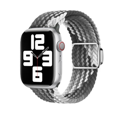 For Apple Watch 42mm / 41mm / 40mm / 38mm Kalebol Nylon Loop Magnetic Buckle Watch Band(Dark Chocolate) - Watch Bands by Kalebol | Online Shopping UK | buy2fix