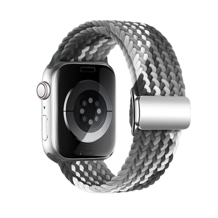 For Apple Watch 42mm / 41mm / 40mm / 38mm Kalebol Nylon Loop Magnetic Buckle Watch Band(Dark Chocolate) - Watch Bands by Kalebol | Online Shopping UK | buy2fix