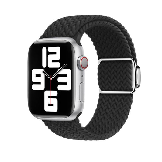 For Apple Watch 42mm / 41mm / 40mm / 38mm Kalebol Nylon Loop Magnetic Buckle Watch Band(Black) - Watch Bands by Kalebol | Online Shopping UK | buy2fix